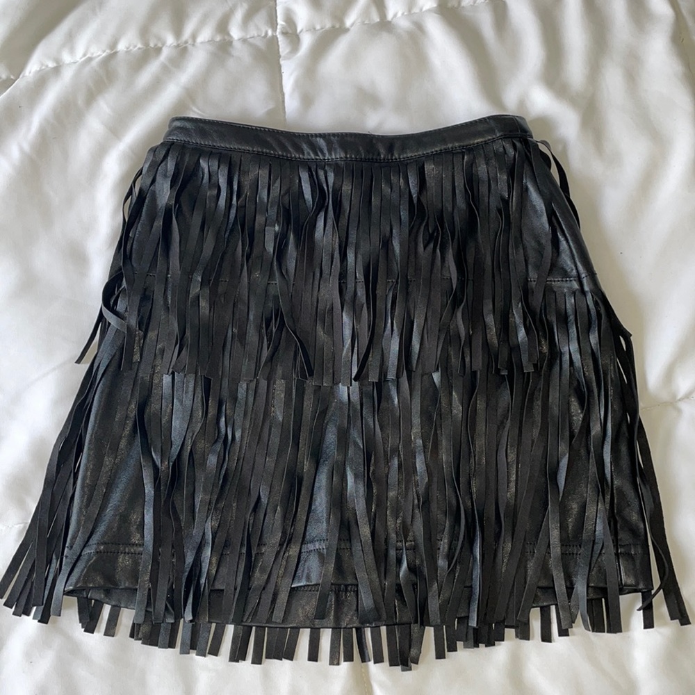 Black Skirt With Ruffles